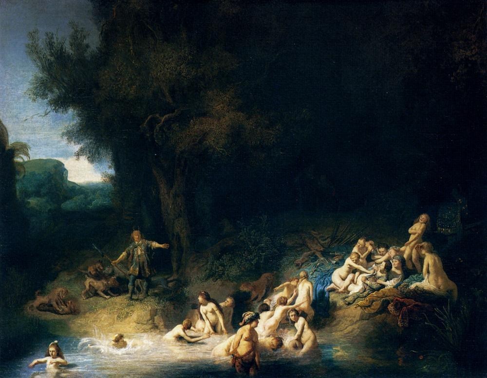 Rembrandt Diana Bathing with the Stories of Actaeon and Callisto